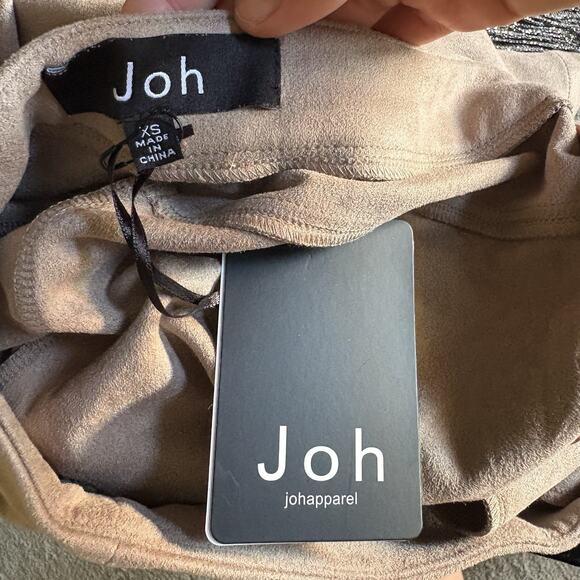 NWT JOH Apparel Tan Suede Riding Skinny Pant, Women’s XS - Picture 4 of 7